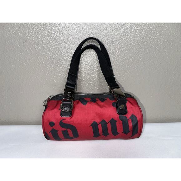 LeSportSac L.A.M.B. Gwen Stefani Y2K Red Small Mini Baby Barrel Bag Angel Demi - Picture 3 of 10